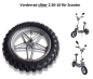 Preview: Vorderrad silber 2.50-10 für Scooter